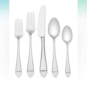 Kate Spade/Lenox Charlotte Street 20-Piece Flatware Set, 4.30 LB, Metallic
